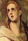 El Greco Famous Paintings - The Penitent Magdalene [detail]